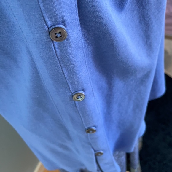 J. Jill long sleeve side button v-neck t-shirt - Picture 2 of 4